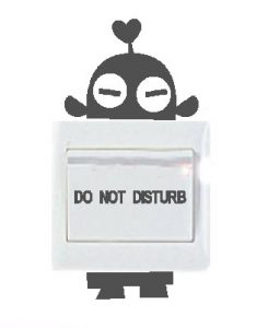 Vinilo decorativo pegatina pared interruptor, cristal, puerta, coche - robot