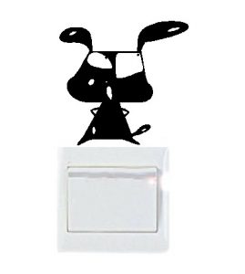 Vinilo decorativo pegatina pared interruptor, cristal, puerta, coche - gato
