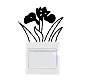 Vinilo decorativo pegatina pared interruptor, cristal, puerta, coche - planta
