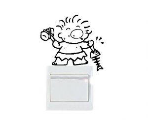 Vinilo decorativo pegatina pared interruptor, cristal, puerta, coche