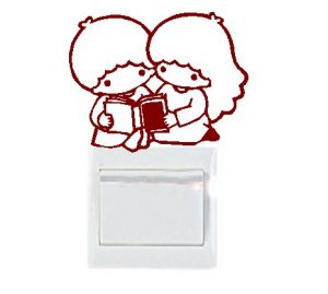 Vinilo decorativo pegatina pared interruptor, cristal, puerta, coche