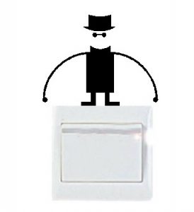 Vinilo decorativo pegatina pared interruptor, cristal, puerta, coche