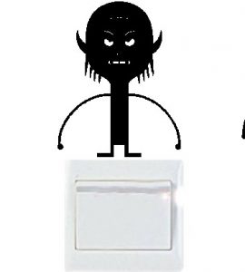Vinilo decorativo pegatina pared interruptor, cristal, puerta, coche