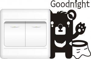Vinilo decorativo pegatina pared interruptor, cristal, puerta, coche -animal
