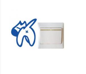 Vinilo decorativo pegatina pared interruptor, cristal, puerta, coche