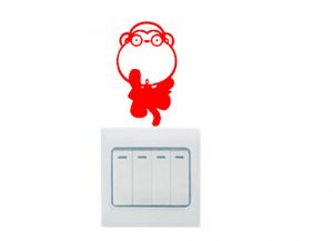 Vinilo decorativo pegatina pared interruptor, cristal, puerta, coche