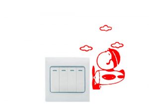 Vinilo decorativo pegatina pared interruptor, cristal, puerta, coche