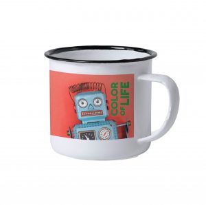 Taza de metal personalizada
