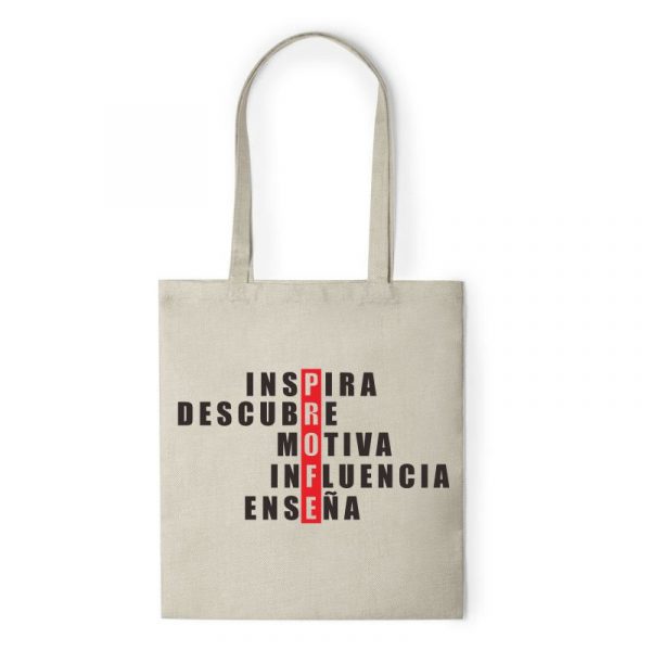 Bolsa de tela para profe, ref:44