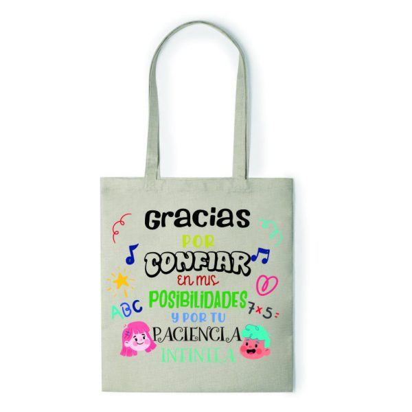 Bolsa de tela para profe, ref:50