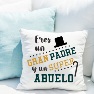 Cojín regalo para abuelo, ref:5