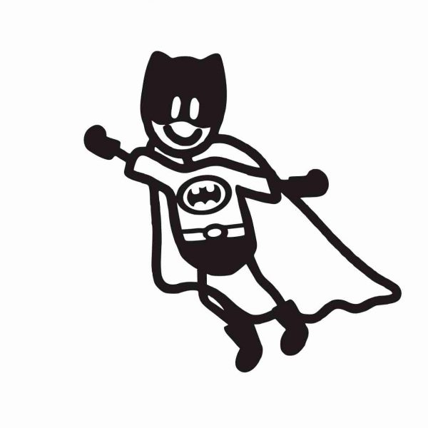 Pegatina familia figura Papá (21) Batman
