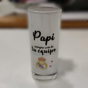 Vaso de cristal personalizado