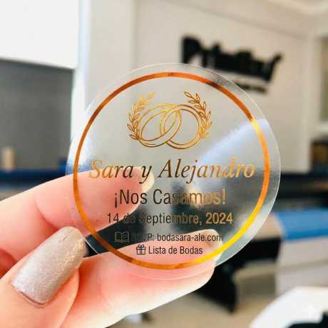 Pegatinas personalizadas a todo color, forma redonda - Imagen 7