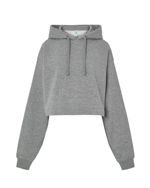 Sudadera corta Oversize para mujer con capucha - Imagen 3