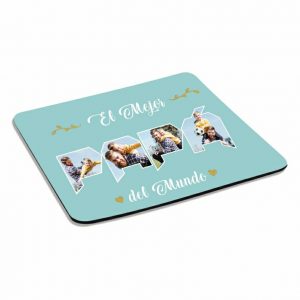 Alfombrilla de ratón para papá, regalo día del padre, personaliza con 4 fotos