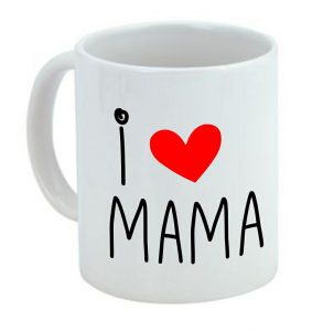 Taza de cerámica regalo para mamá, día de la madre, I LOVE mamá