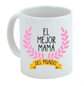 Taza de cerámica regalo para mamá, la mejor mamá del mundo