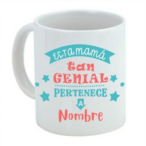 Taza de cerámica regalo para mamá, personalizada con nombre