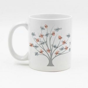 Taza de cerámica regalo para profe, regalo fin de curso, personalizada con nombres de los alumnos