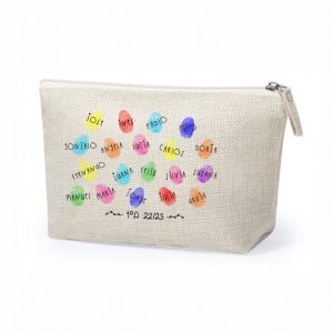 Neceser / estuche regalo para profe, fin de curso, personalizado con el nombre de la profe y alumnos