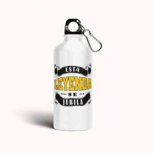 Botella cantimplora de aluminio para Jubilación, esta leyenda se jubila