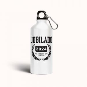 Botella cantimplora de aluminio para Jubilación, se acabaron los problemas (año personalizable)