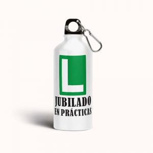 Botella cantimplora de aluminio para Jubilación, Jubilado en prácticas