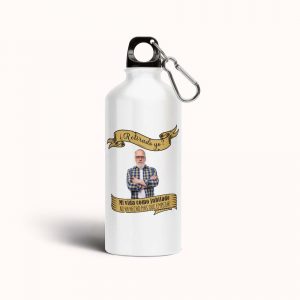 Botella cantimplora de aluminio para Jubilación, mi vida como jubilado no ha hecho más que empezar (foto personalizada)