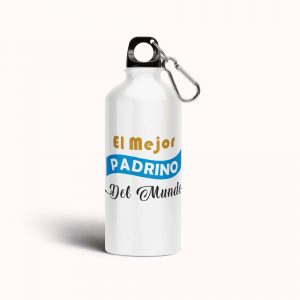 Botella cantimplora de aluminio para padrinos, el mejor padrino del mundo