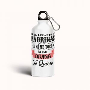 Botella cantimplora de aluminio para padrinos, la más divina