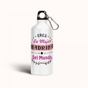 Botella cantimplora de aluminio para padrinos, la mejor madrina del mundo