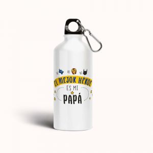 Botella cantimplora de aluminio para papá, el mejor héroe es mi papá