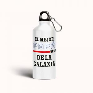 Botella cantimplora de aluminio para papá, el mejor papá de la galaxia