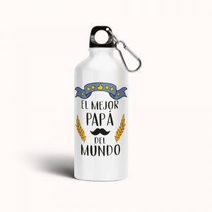 Botella cantimplora de aluminio para papá, el mejor papá del mundo 03