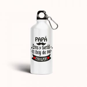 Botella cantimplora de aluminio para papá, el rey de mi corazón