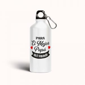 Botella cantimplora de aluminio para papá, para el mejor papá del mundo