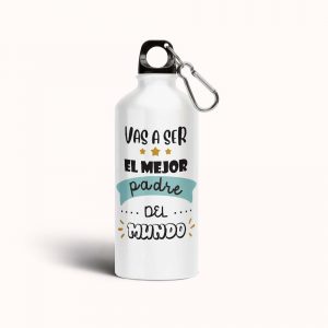 Botella cantimplora de aluminio para papá, vas a ser el mejor padre del mundo