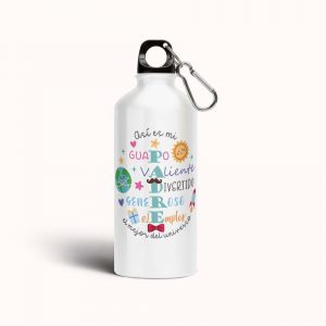 Botella cantimplora de aluminio para papá, guapo valiente divertido