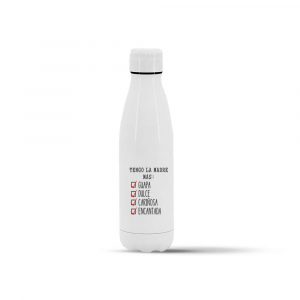 Botella termo de acero inoxidable regalo para mamá, tengo la madre más