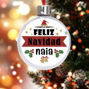 Bola de Navidad, Feliz Navidad nombre personalizable