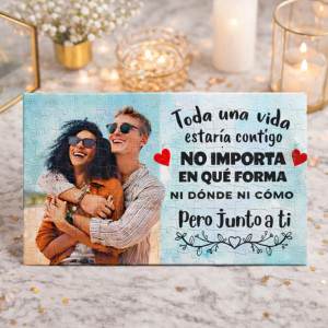Puzzle rectangular de cartón, Personalizado, San Valentín, Toda una vida