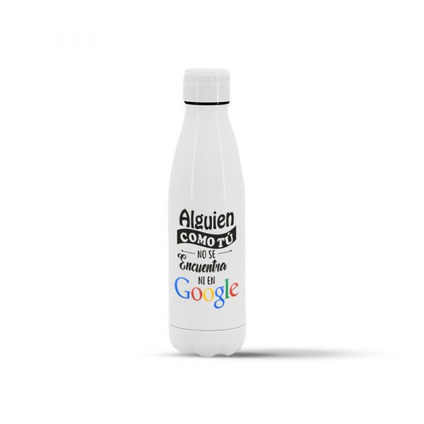 Botella termo de acero inoxidable, San Valentín, no se encuentra ni en Google