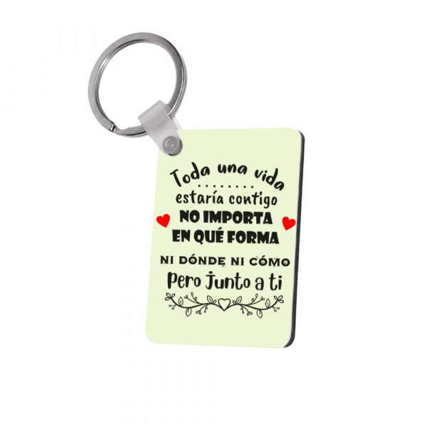 Llavero para San Valentín, toda una vida