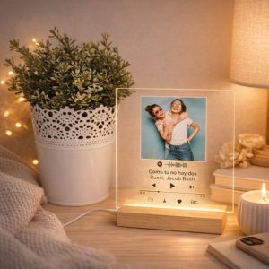 Lámpara LED de Metacrilato Personalizada, Spotify