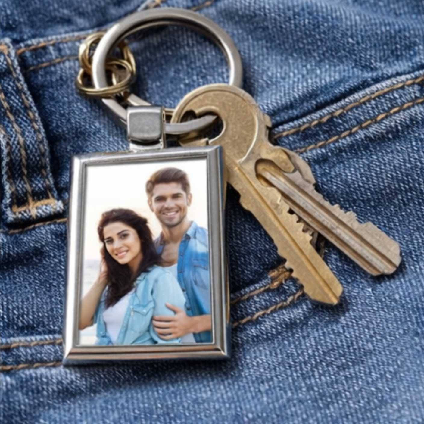 Llavero metálico personalizado (rectangular) - Imagen 4