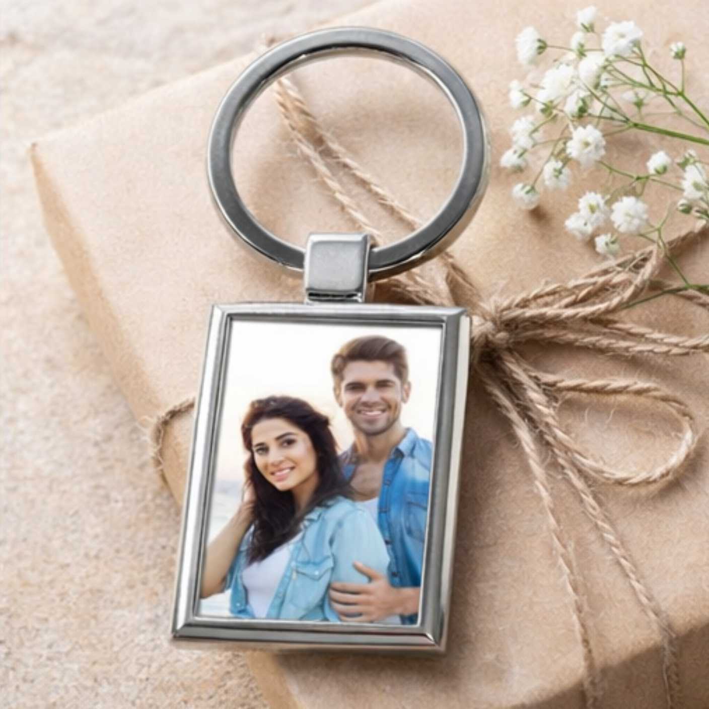 Llavero metálico personalizado (rectangular) - Imagen 2