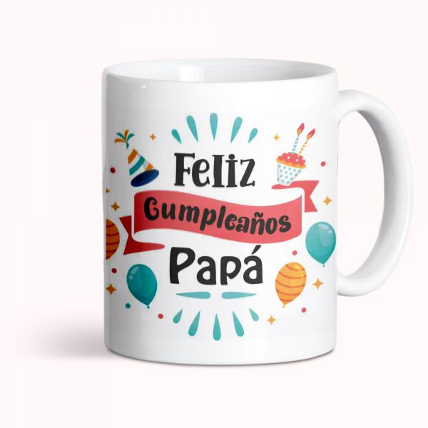 Taza de cerámica, cumpleaños, Feliz Cumpleaños Papá