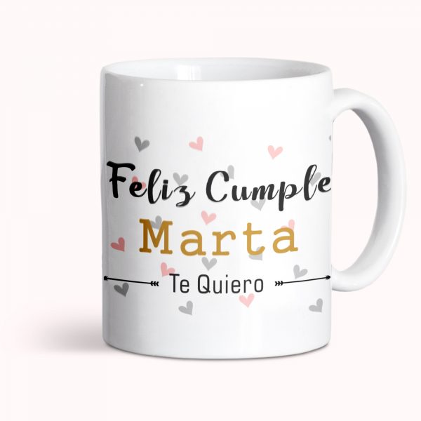 Taza de cerámica personalizada, cumpleaños, Feliz cumple