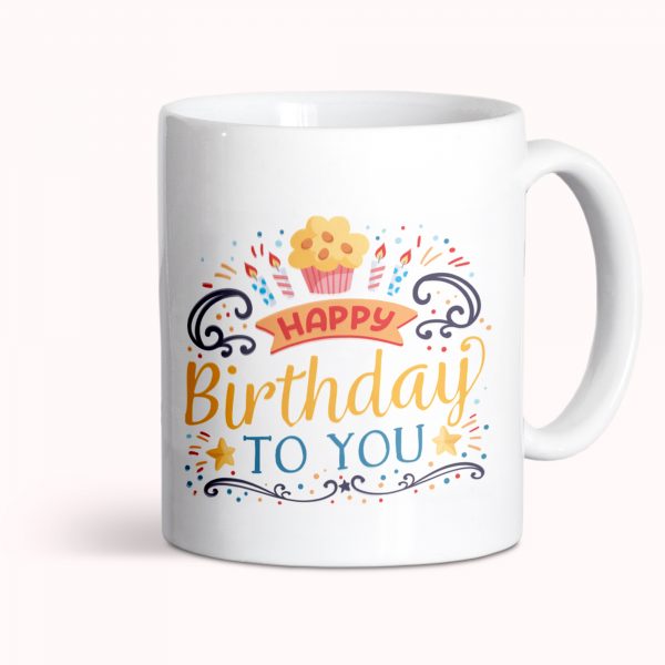 Taza de cerámica, cumpleaños, Happy Birthday to you